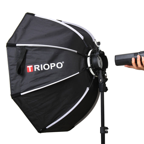 TRIOPO KX65 65cm Dome Speedlite Flash Octagon Parabolic Softbox Diffuser for Speedlite