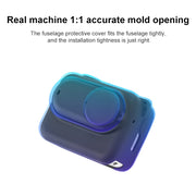 For Insta360 GO 3 Camera Body Charging Case Silicone Case with Lens Cap & Strap (Orange)