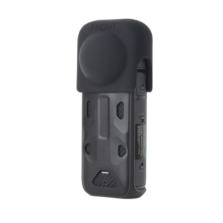 For Insta360 X4 Lens Guard Silicone Protective Cover (Black)