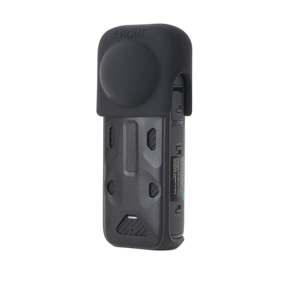 For Insta360 X4 Lens Guard Silicone Protective Cover (Black)