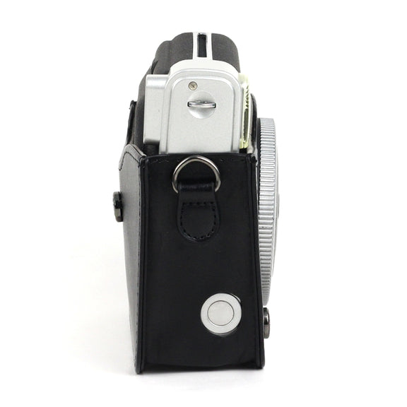 PU Leather Camera Protective bag for FUJIFILM Instax Mini 90 Camera, with Adjustable Shoulder Strap(Black)