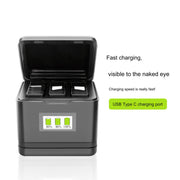 For Insta360 Ace Pro / Ace Tri-Battery Charging Box Case (Black)