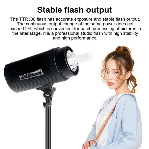 TRIOPO Oubao TTR300W Studio Flash with E27 150W Light Bulb