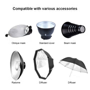 TRIOPO Oubao TTR400W Studio Flash with E27 150W Light Bulb