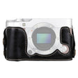 1/4 inch Thread PU Leather Camera Half Case Base for FUJIFILM X-A3 / X-A10(Black) - free shipping - PMC TechLife - Order now!