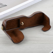 1/4 inch Thread PU Leather Camera Half Case Base for FUJIFILM X-A5 / X-A20(Coffee)