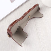 1/4 inch Thread PU Leather Camera Half Case Base for Canon EOS R (Coffee)