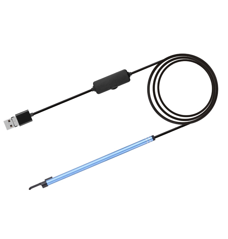 2 in 1 USB HD Visual Earwax Clean Tool Endoscope Borescope with LED Lights & Wifi, Cable length: 2m (Blue)