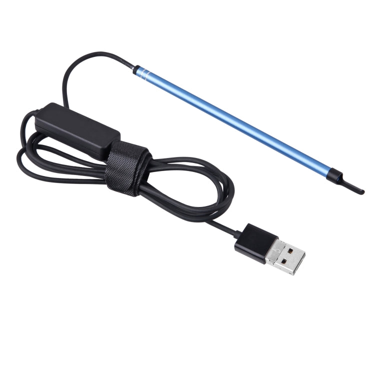 2 in 1 USB HD Visual Earwax Clean Tool Endoscope Borescope with LED Lights & Wifi, Cable length: 2m (Blue)