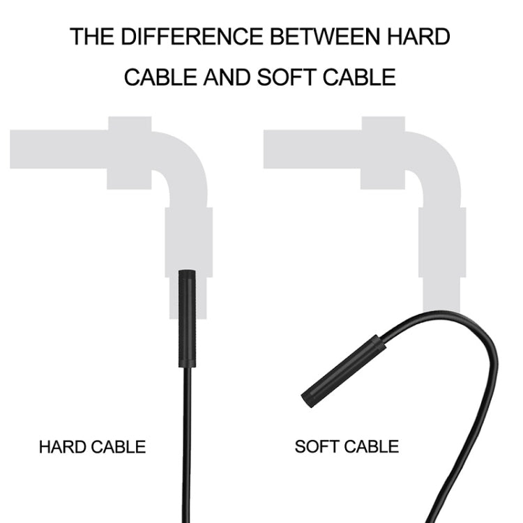 F99 HD Mobile Phone Endoscope, 8mm Water-resistant Pipe Endoscope, Wifi Version, Hardwire, Length: 2m (Black)