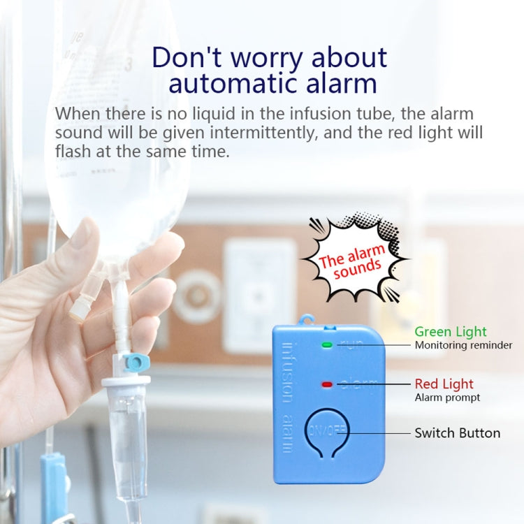 5 PCS BJYSY-001 Infusion Reminder Alarm Sensor Monitor Hospital Security(White)