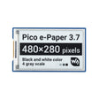Waveshare 3.7 inch 480x280 Pixel E-Paper E-Ink Display Module for Raspberry Pi Pico, 4 Grayscale, SPI Interface - Modules Expansions Accessories by WAVESHARE | Online Shopping South Africa | PMC TechLife | Buy Now Pay Later Mobicred
