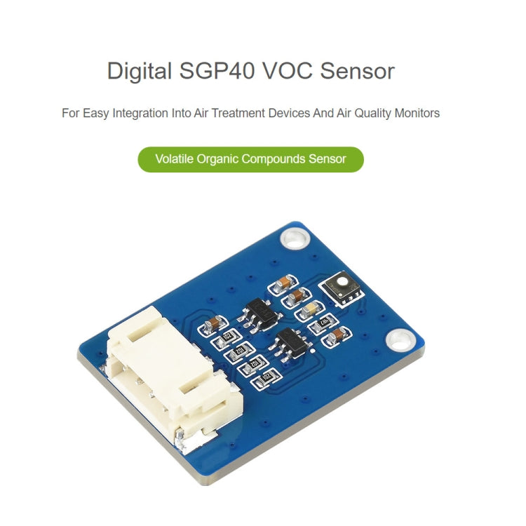 Waveshare SGP40 VOC Volatile Organic Compounds Gas Sensor, I2C Bus