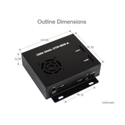 Waveshare Dual Gigabit Ethernet Mini-Computer with Metal Case & Cooling Fan for Raspberry Pi CM4(US Plug)