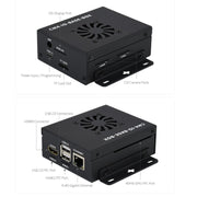 Waveshare Mini IO Board Lite Ver Mini-Computer Base Box with Metal Case & Cooling Fan for Raspberry Pi CM4(US Plug)