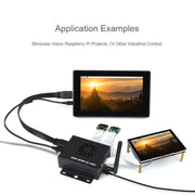 Waveshare Mini IO Board Lite Ver Mini-Computer Base Box with Metal Case & Cooling Fan for Raspberry Pi CM4(US Plug)