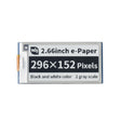 Waveshare 2.66 inch 296 x 152 Pixel Black / White E-Paper E-Ink Display Module for Raspberry Pi Pico, SPI Interface - free shipping - PMC TechLife - Order now!
