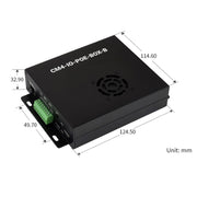 Waveshare PoE Mini-Computer Type B Base Box with Metal Case & Cooling Fan for Raspberry Pi CM4(US Plug)