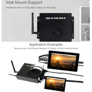 Waveshare PoE Mini-Computer Type B Base Box with Metal Case & Cooling Fan for Raspberry Pi CM4(US Plug)