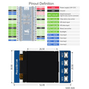 WAVESHARE 1.44 inch LCD 65K Colors 128 x 128 Display Module for Raspberry Pi Pico,  SPI Interface