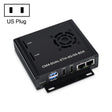 Waveshare Dual Gigabit Ethernet 5G/4G Computer Box with Cooling Fan for Raspberry Pi CM4(US Plug) - free shipping - PMC TechLife - Order now!