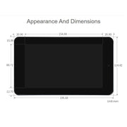 WAVESHARE 7 inch 800 x 480 Capacitive Touch Display with Case & Front Camera for Raspberry Pi