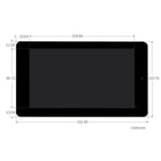WAVESHARE 7 inch 800 x 480 Capacitive Touch Display with Front Camera for Raspberry Pi