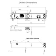 Waveshare OV5640 AF 5MP USB Camera Module, Support 1080P Video Recording