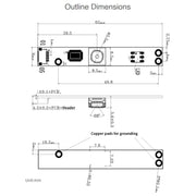 Waveshare OV5640 FF 5MP USB Camera Module, Support 1080P Video Recording