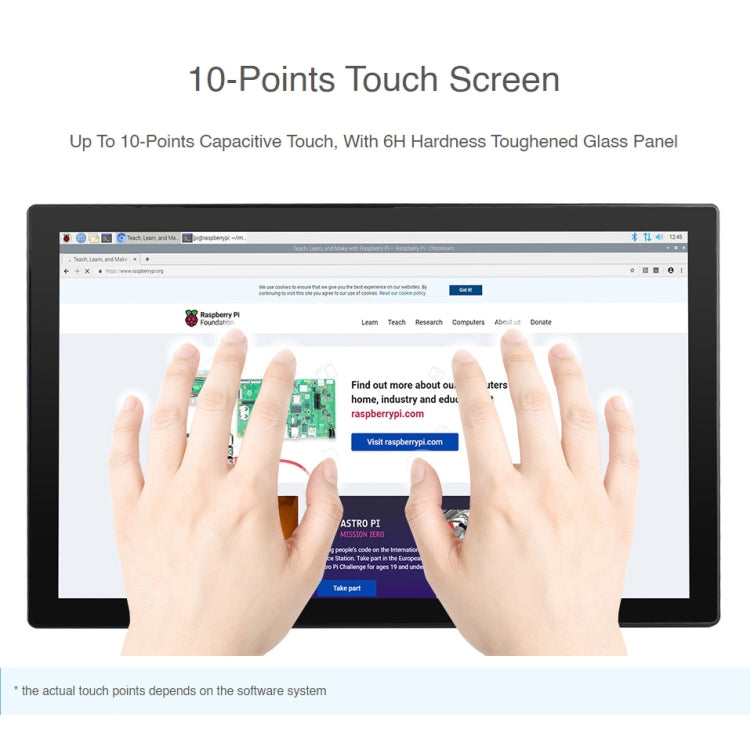 WAVESHARE Mini-Computer Powered by Raspberry Pi CM4 Touch Screen(EU Plug)