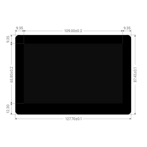 Waveshare 5 inch 800 x 480 Capacitive IPS Touch Display for Raspberry Pi, DSI Interface