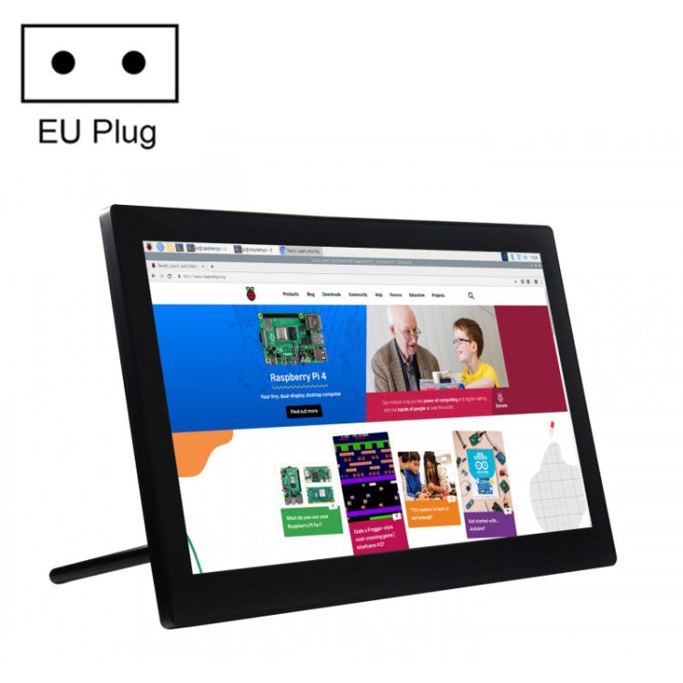 Waveshare 13.3 inch Mini-Computer Powered by Raspberry Pi 3A+, HD Touch Screen(EU Plug)