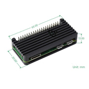 Waveshare Aluminum Alloy Protection Case for Raspberry Pi Zero Series, Fits Zero / Zero 2 W