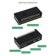 Waveshare Aluminum Alloy Protection Case for Raspberry Pi Zero Series, Fits Zero / Zero 2 W