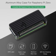 Waveshare Aluminum Alloy Protection Case for Raspberry Pi Zero Series, Fits Zero / Zero 2 W