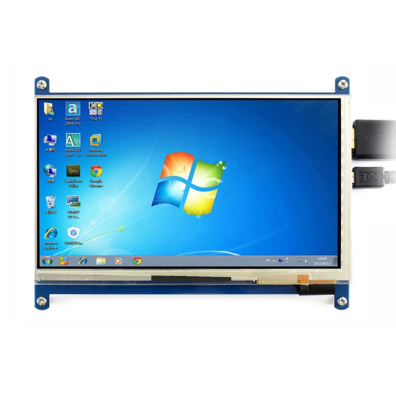 WAVESHARE 7 Inch HDMI LCD (C) 1024��600 Touch Screen  for Raspberry Pi Supports Various Systems