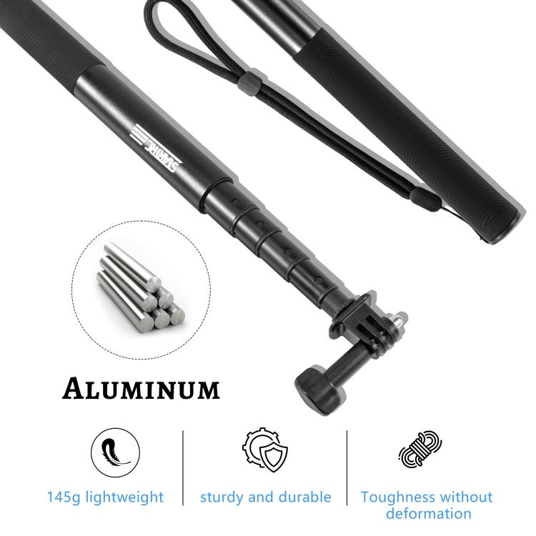 STARTRC 1.3m Handheld Extendable Pole Monopod (Black)