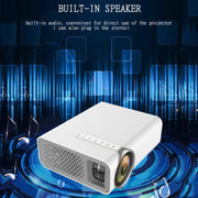 YG520 1800 Lumens HD LCD Projector,Built in Speaker,Can Read U disk, Mobile hard disk,SD Card, AV connect DVD, Set top box.(Black)