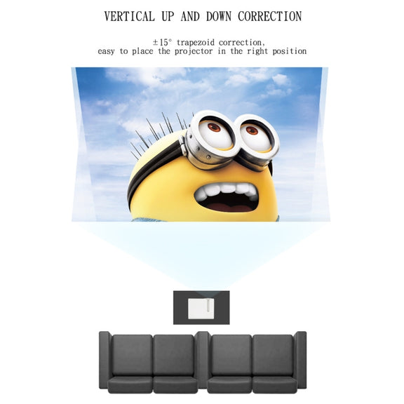 YG520 1800 Lumens HD LCD Projector,Built in Speaker,Can Read U disk, Mobile hard disk,SD Card, AV connect DVD, Set top box. (White)