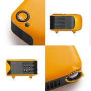 A2000 1080P Mini Portable Smart Projector Children Projector, EU Plug(Black)