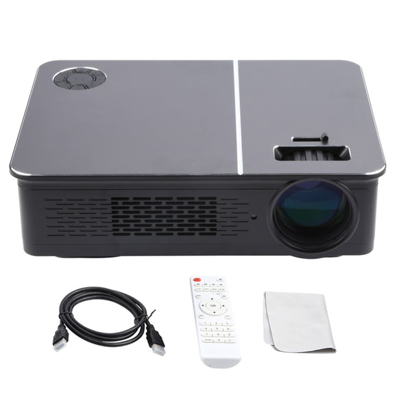 Wejoy L5 Home Theater Adjustable Optical Keystone Full HD 1080P LED LCD Video Projector with Remote Control (US Plug)