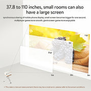 P07-D Mini 50 Lumens Android Home Theater Bluetooth LED Projector with Remote Control, Support Micro SD & Micro USB & WiFi & Audio Out