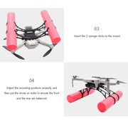 STARTRC Buoyancy Rod Absorbing Height Extender Landing Bracket for DJI Mavic 2 mini(Black Red)