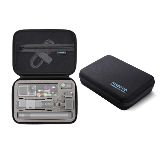 RUIGPRO Oxford Water-resistant Storage Box Case Bag for DJI OSMO Pocket Gimble Camera / OSMO Action, Size: 24x16.5x8cm (Black)