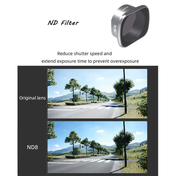 JSR KS ND32 Lens Filter for DJI FPV, Aluminum Alloy Frame
