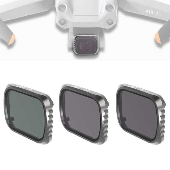 JSR KS CPL + ND8 + ND16 Lens Filter for DJI Air 2S, Aluminum Frame