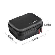 For DJI Osmo Action 3 STARTRC Camera Carry Case with Carabiner & Strap (Black)