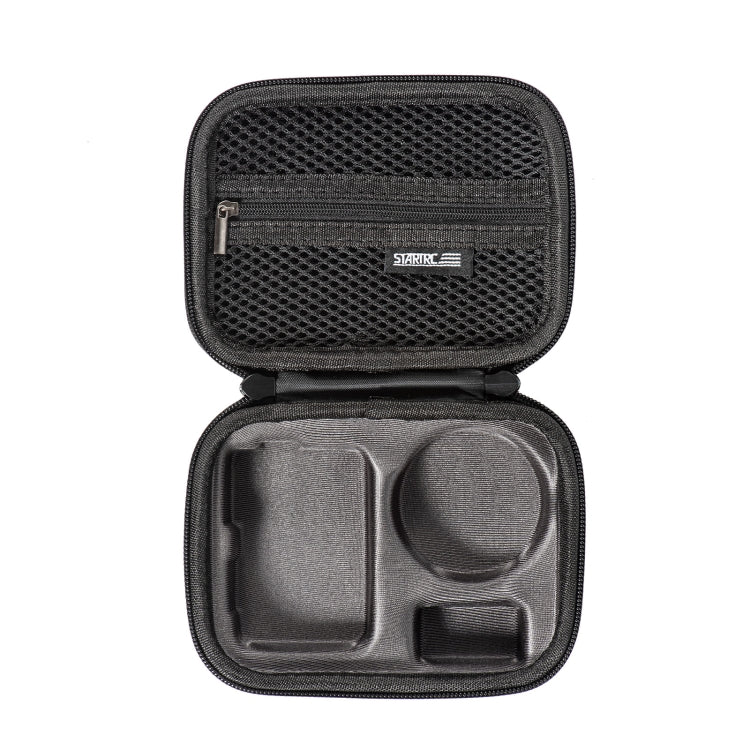 For DJI Osmo Action 3 STARTRC Camera Carry Case with Carabiner & Strap (Black)