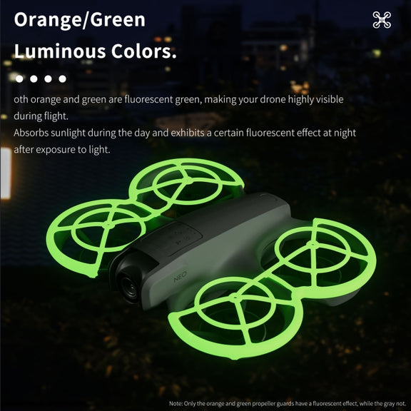 For DJI Neo STARTRC Drone Propeller Protective Guard Anti-collision Ring (Orange)