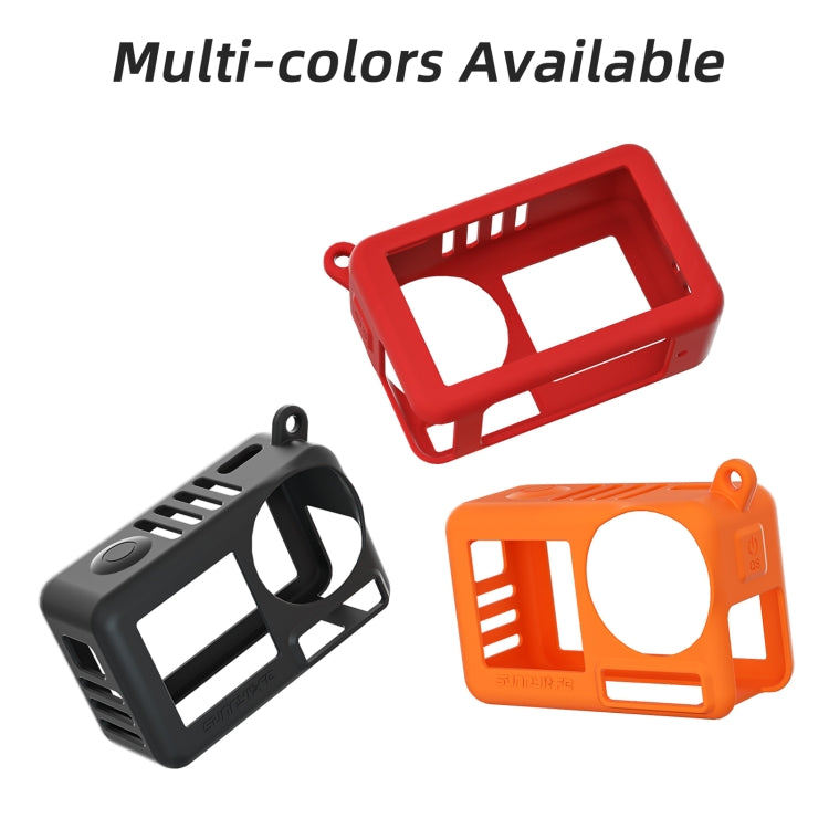 For DJI Osmo Action 5 Pro Sunnylife Silicone Protective Case Scratch-proof Camera Cover with Lanyard (Black)